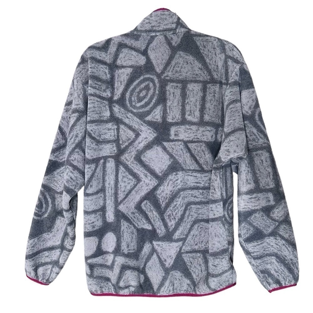 Patagonia Synchilla Snap-T 2015 Printed Tribal Aztec Shale Gray Size Men… - Picture 2 of 8
